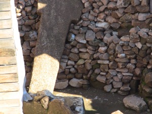 Pillar which was excavated fallen.