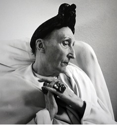 Edith Sitwell with rings
